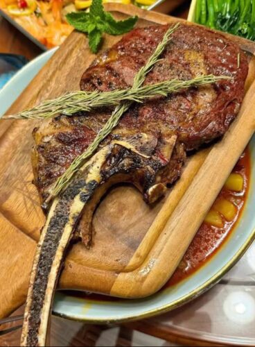 Click to view full screen Australian tomahawk steak, approximately 1.2 kg. photo review